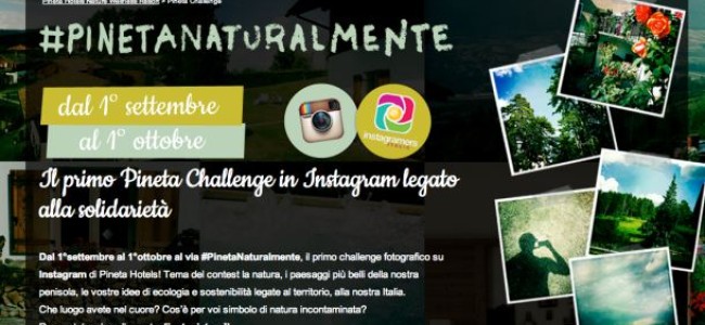 #PinetaNaturalmente: contest fotografico su Instagram tra natura e solidarietà #PinetaNaturalmente: contest fotografico su Instagram tra natura e solidarietà