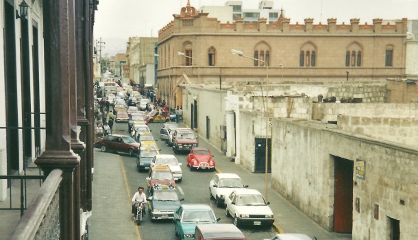 traffico mattutino arequipa